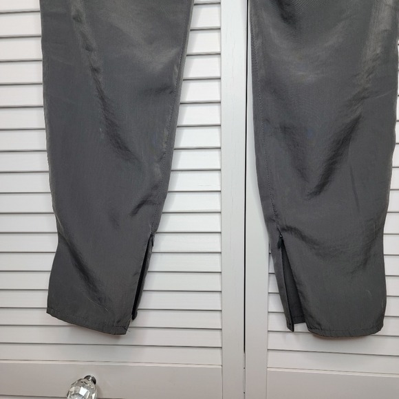 ZARA High Rise Crop Pants Grey Pleated Ankle Zip Women Small Minimalist‎ Trouser - Picture 5 of 14